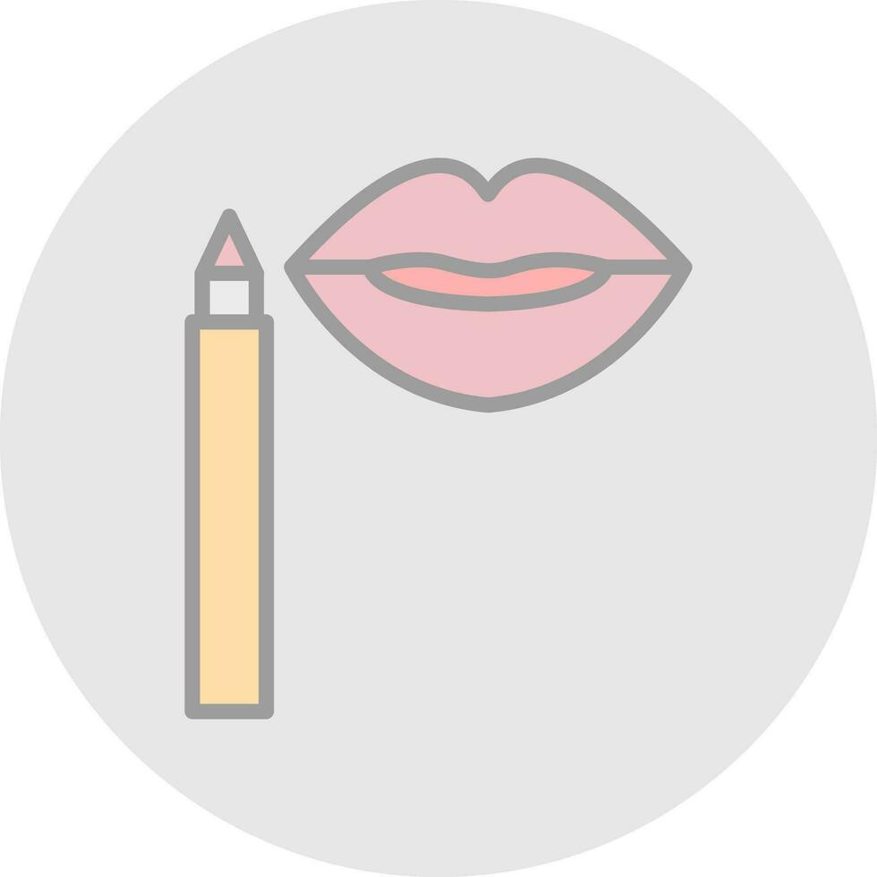 Lip Stain Vector Icon Design