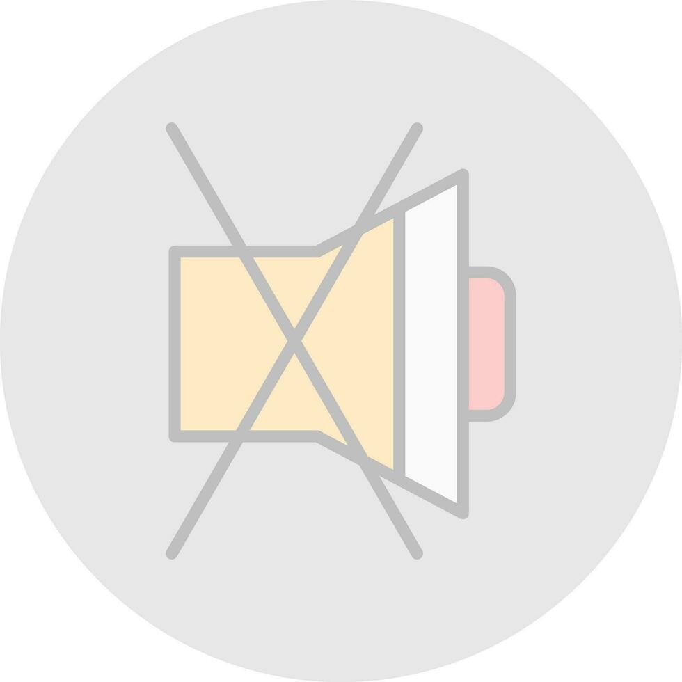 Mute Vector Icon Design