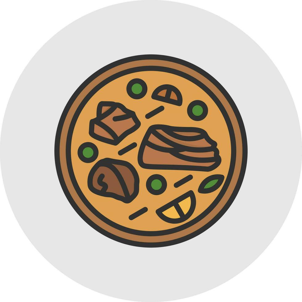 Beef Stew Vector Icon Design