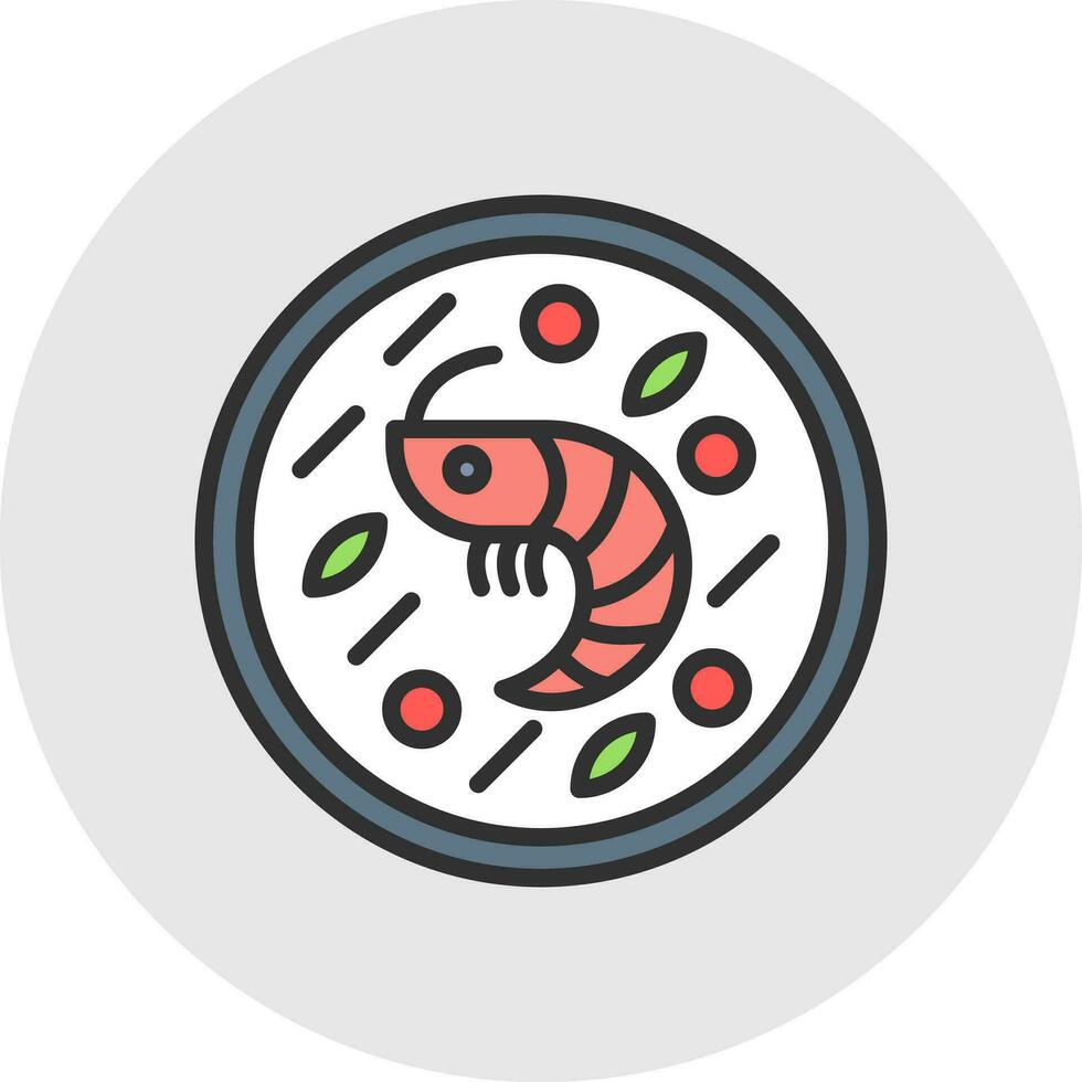 Lobster Bisque Vector Icon Design