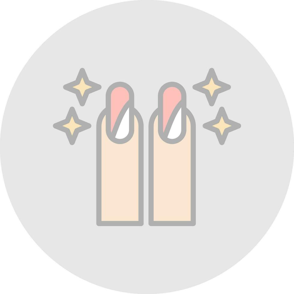 Nail Art Stickers Vector Icon Design