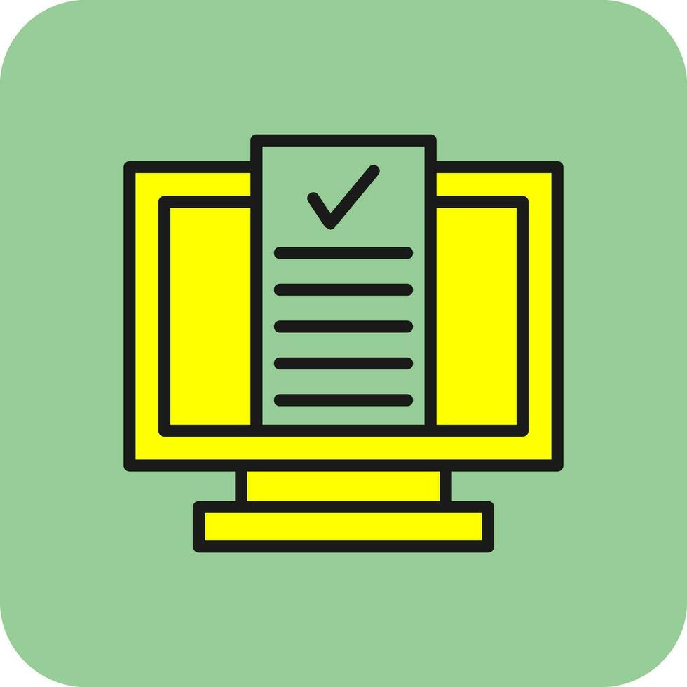 Desktop Computer Vector Icon Design