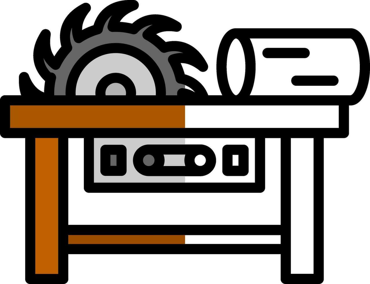 Sawmill Vector Icon Design