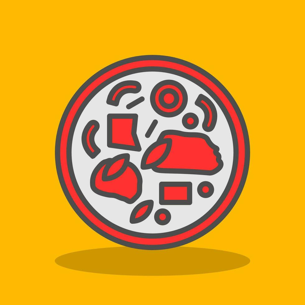 Beef Stir-Fry Vector Icon Design