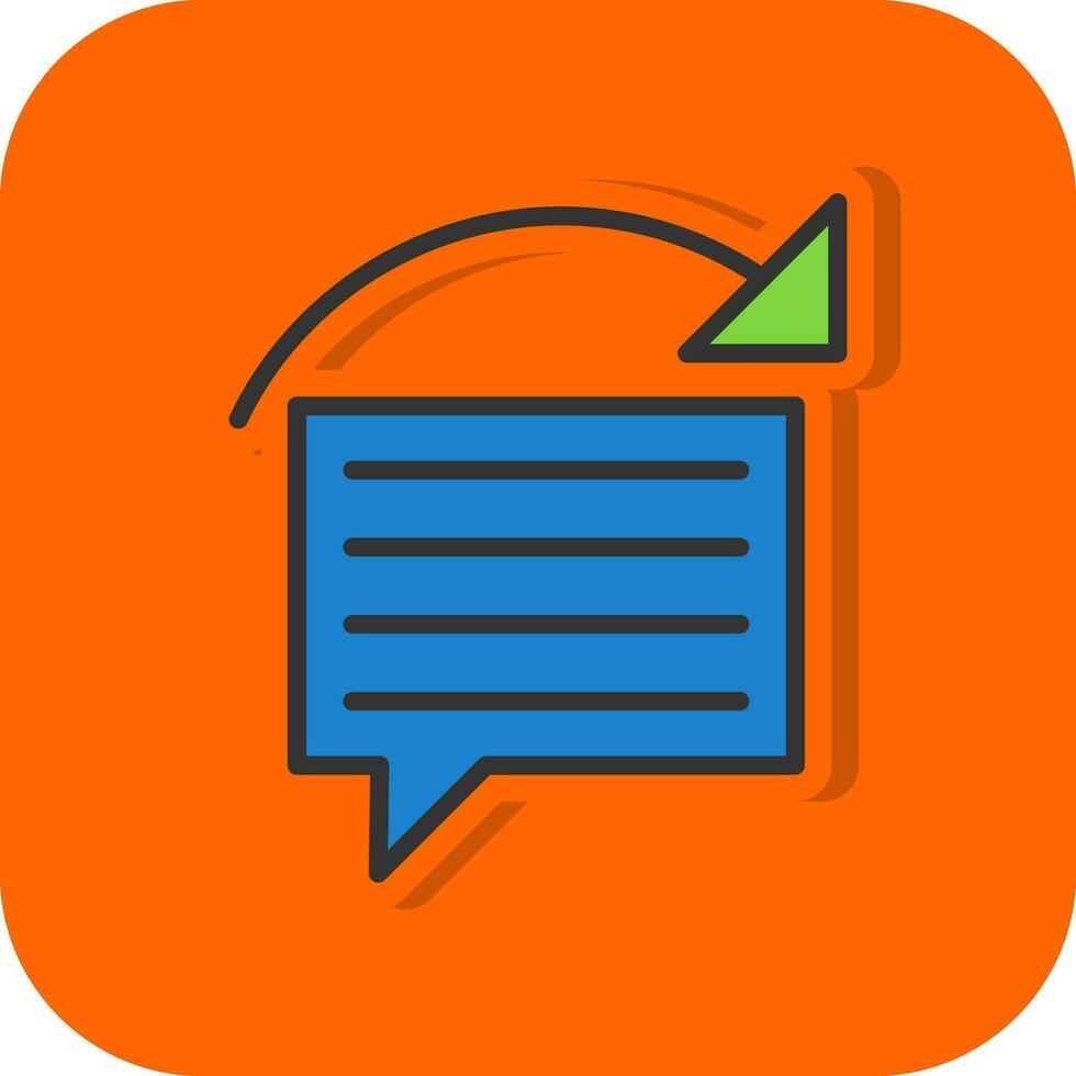 Reply Vector Icon Design