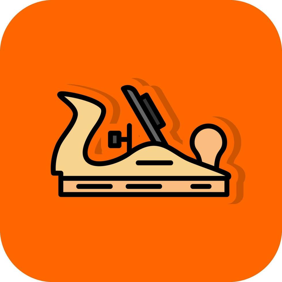 Wood plane Vector Icon Design