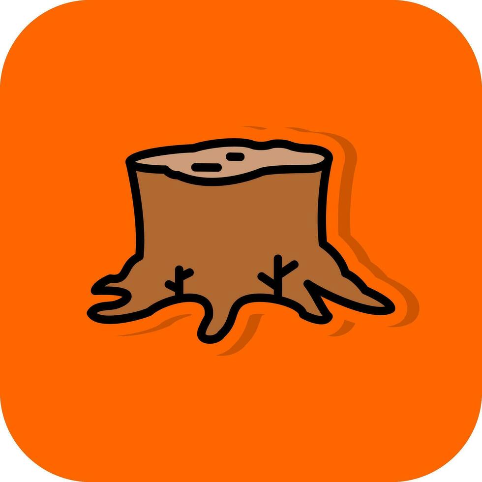 Stump Vector Icon Design
