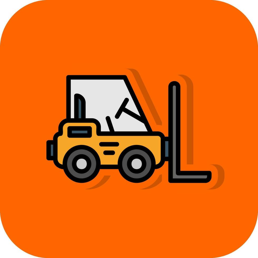 Forklift Vector Icon Design