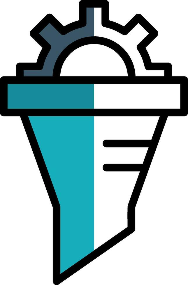 Funnel Vector Icon Design