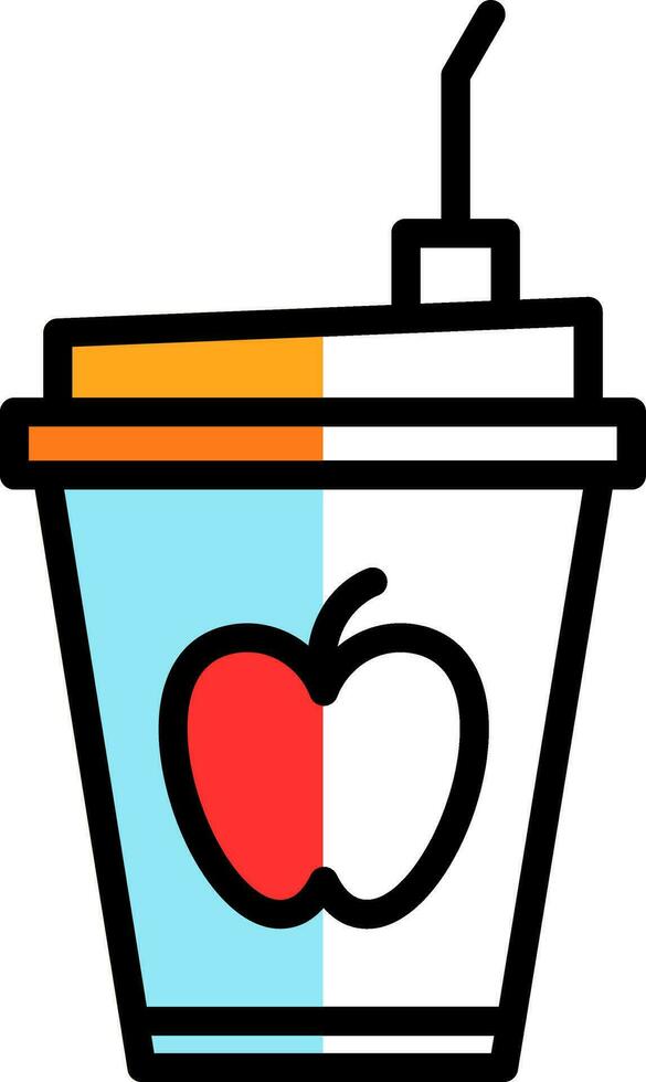 Fruit Smoothie Vector Icon Design