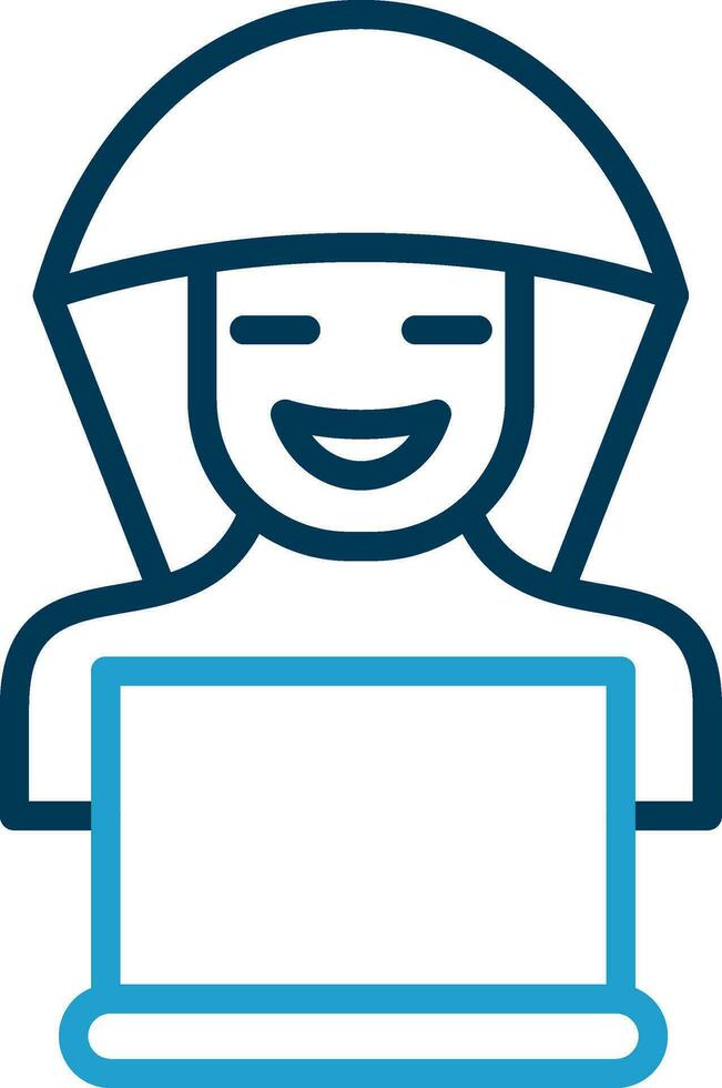 diseño de icono de vector de hacker
