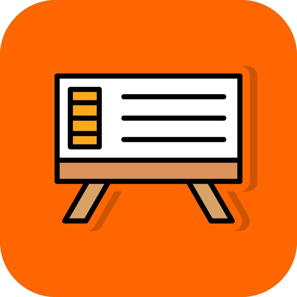 Whiteboard Vector Icon Design