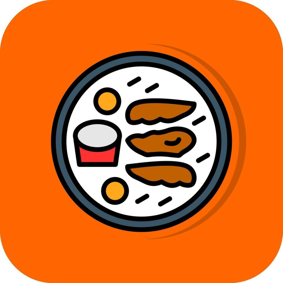 Chicken Fingers Vector Icon Design