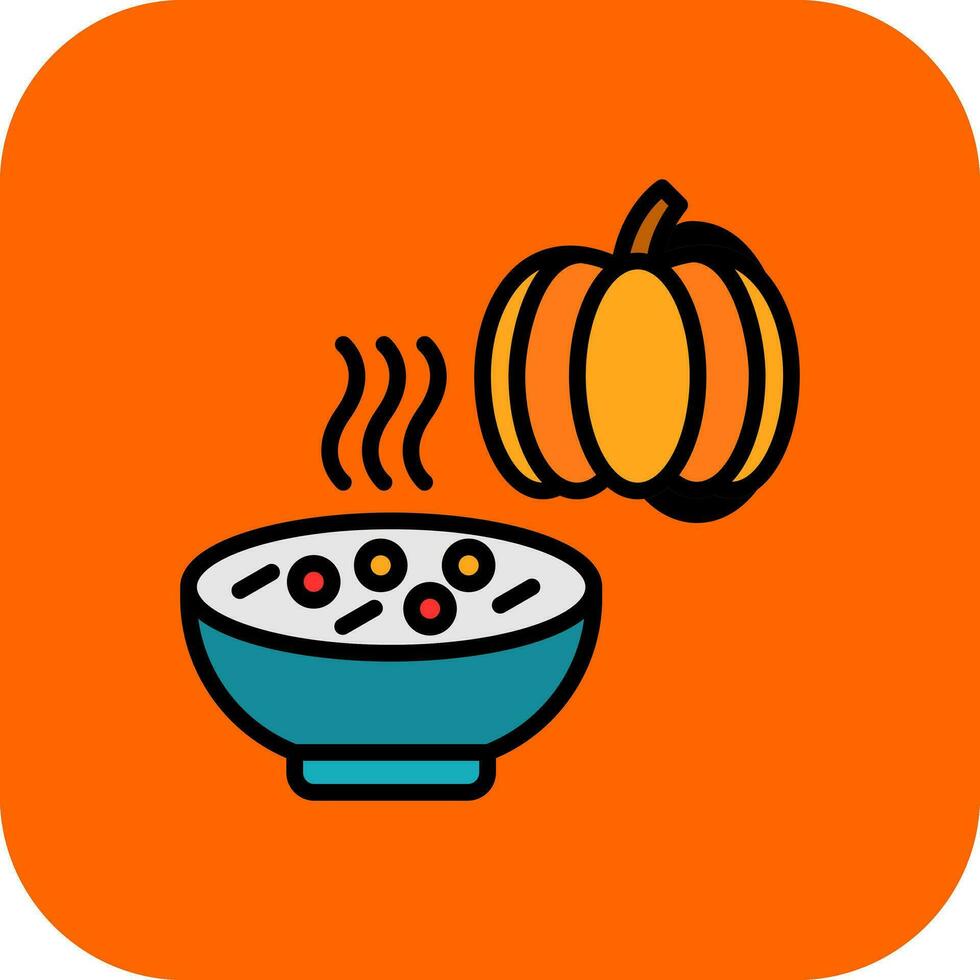 calabaza sopa vector icono diseño