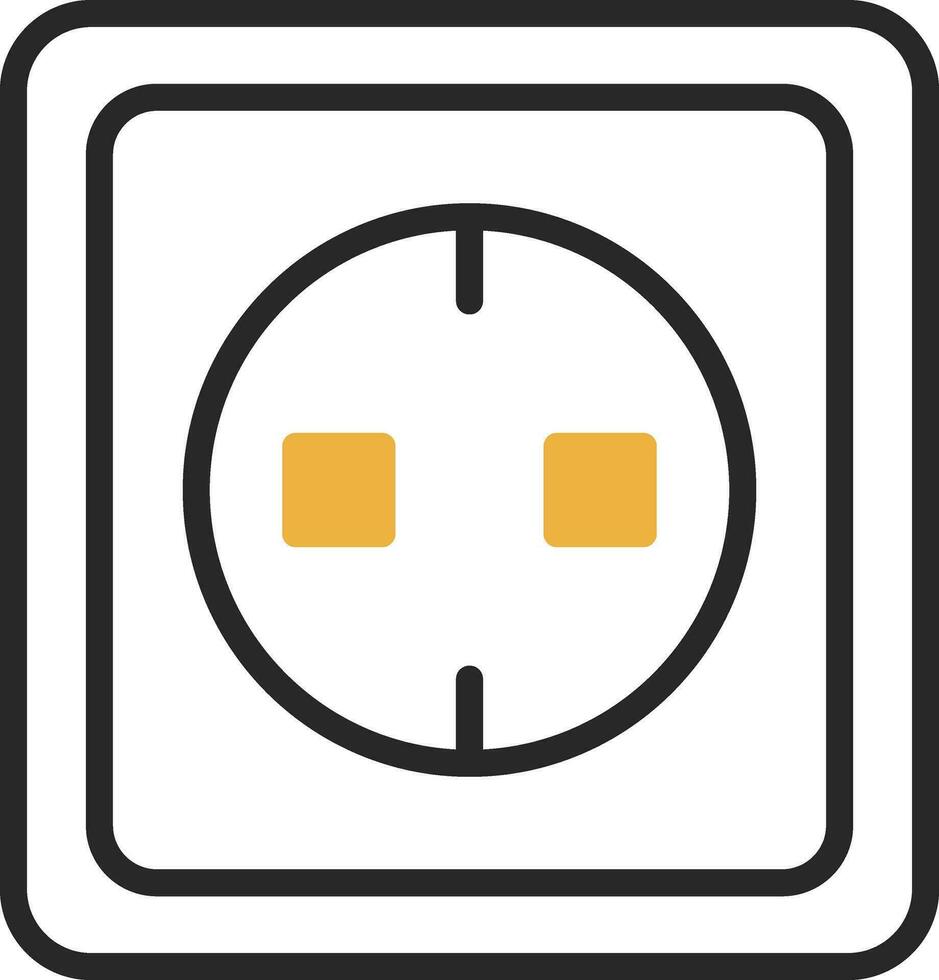 Electric socket Vector Icon Design