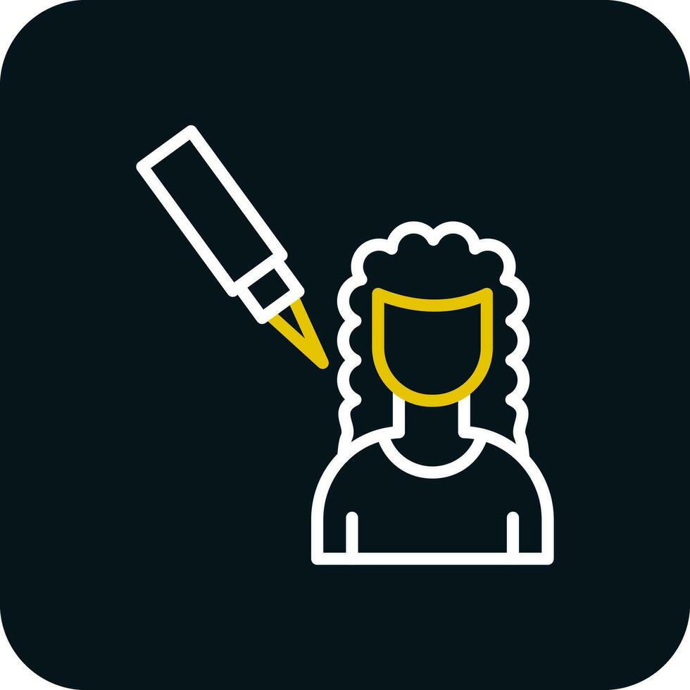 Scalp Treatment Vector Icon Design
