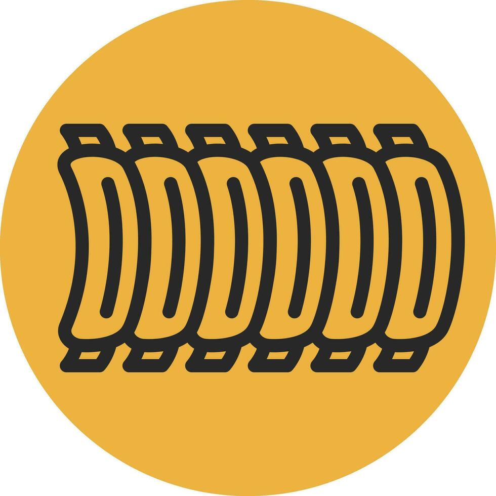 BBQ Ribs Vector Icon Design