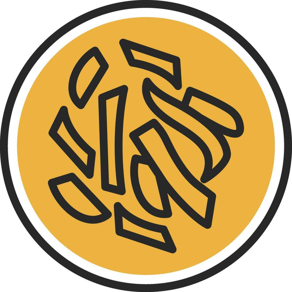 Fettuccine Alfredo Vector Icon Design