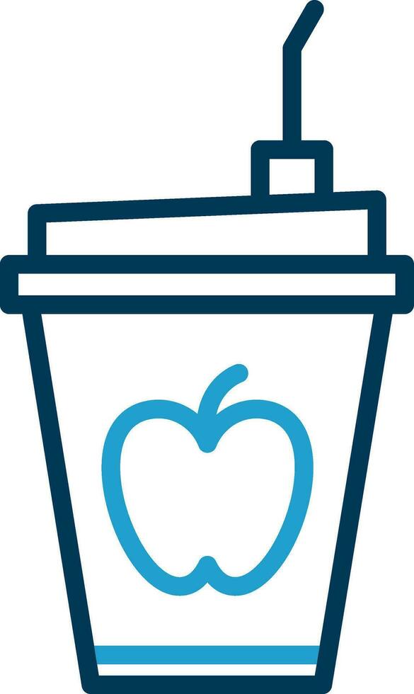 Fruit Smoothie Vector Icon Design