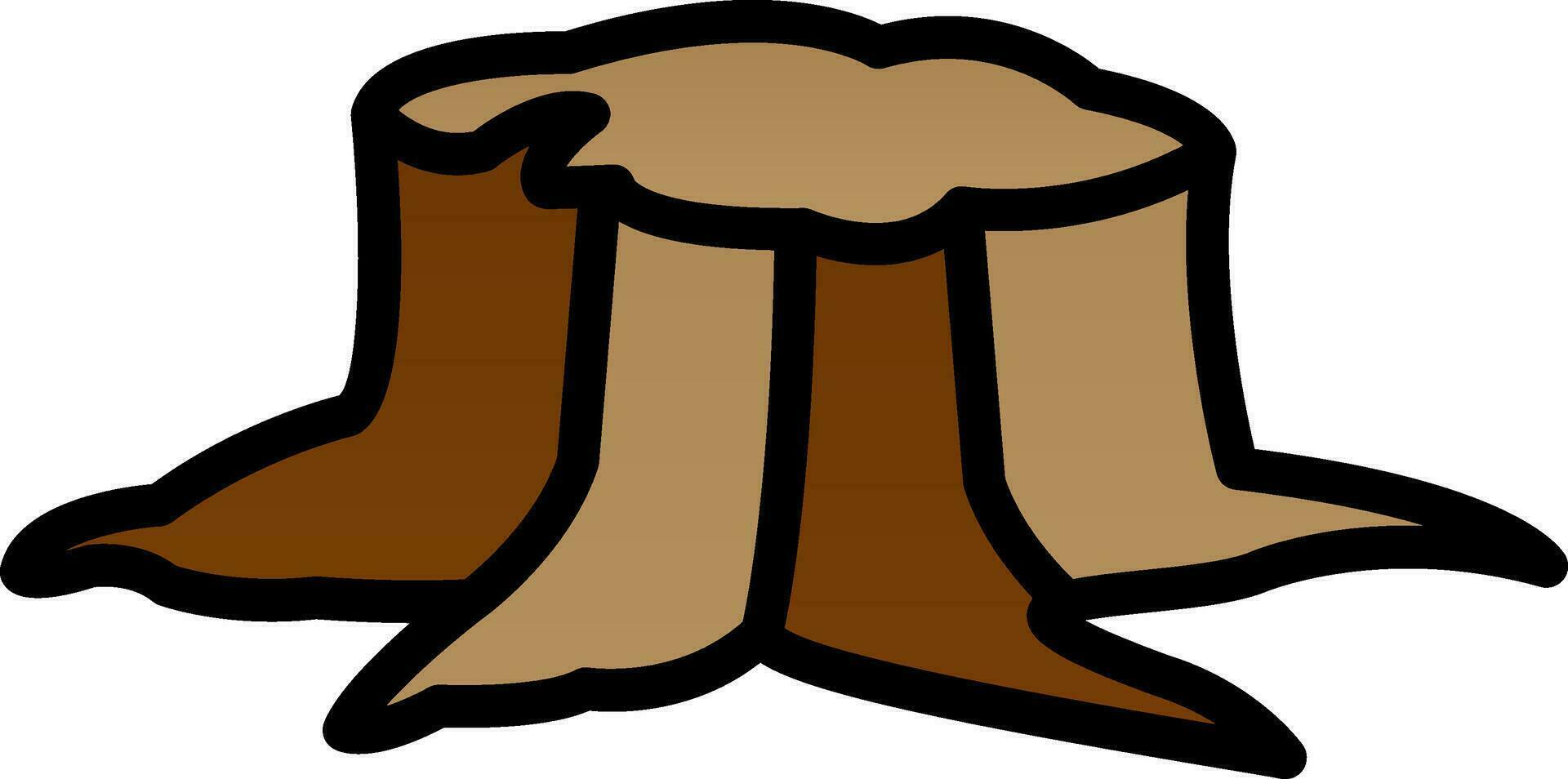 Stump Vector Icon Design