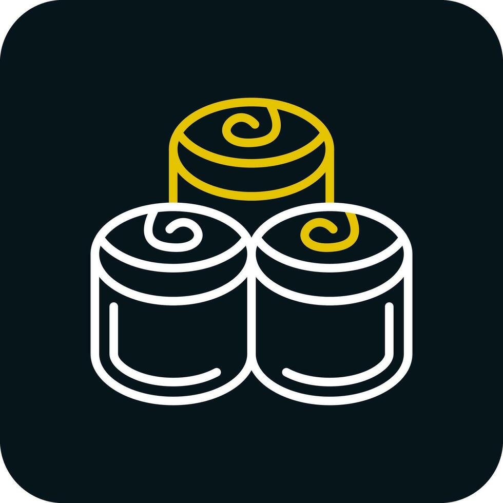 Cinnamon Rolls Vector Icon Design