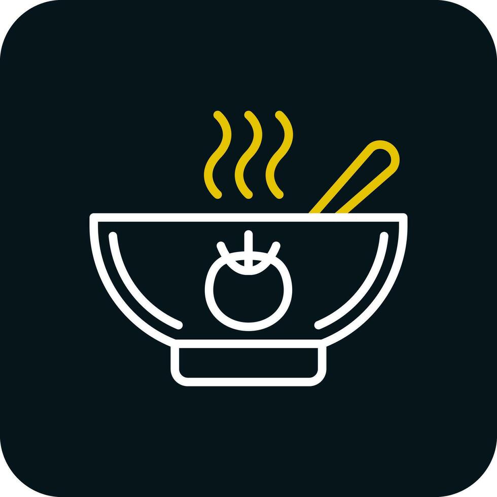 Tomato Soup Vector Icon Design