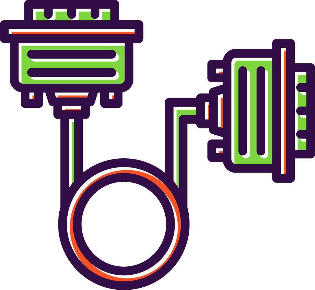 Vga cable Vector Icon Design
