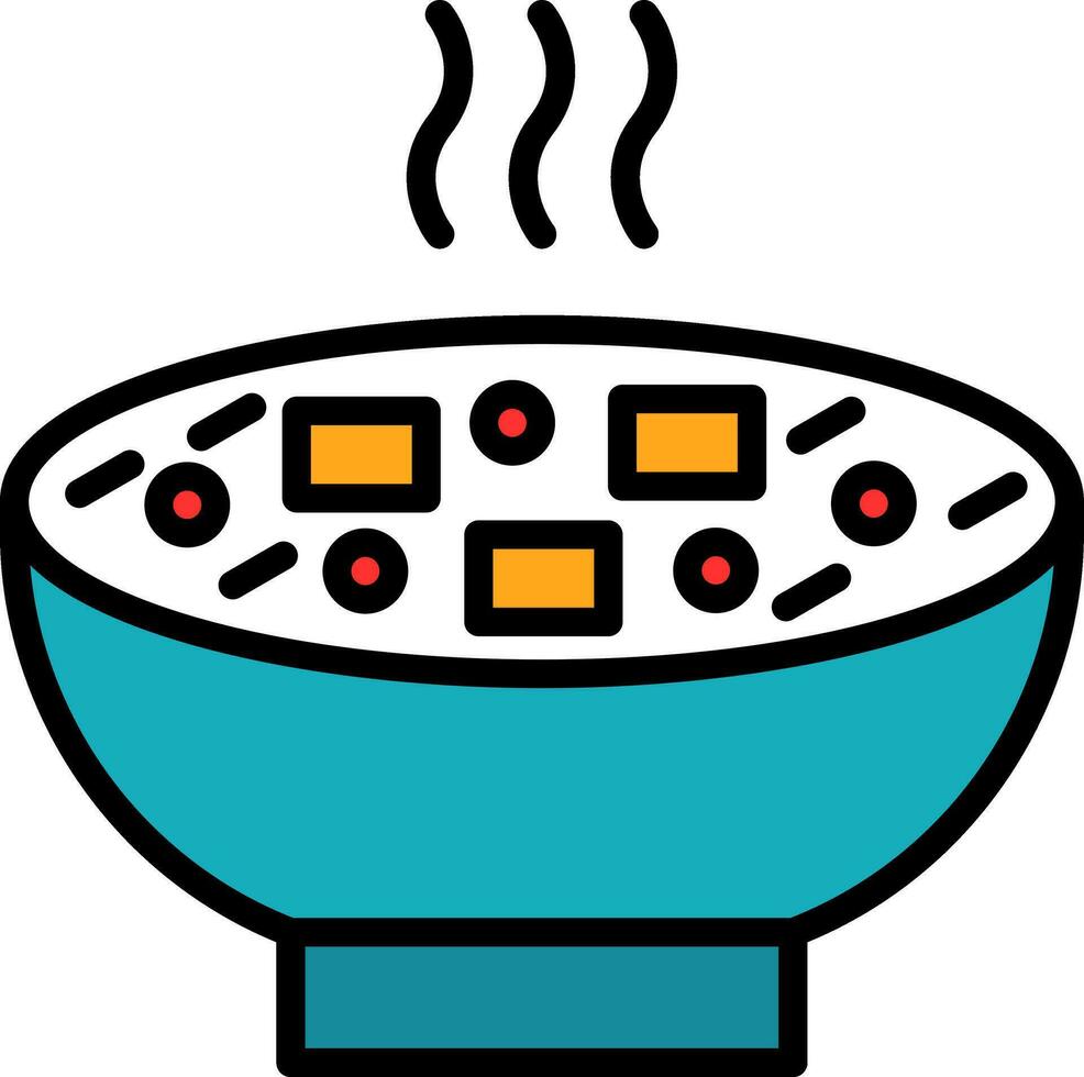 Miso Soup Vector Icon Design