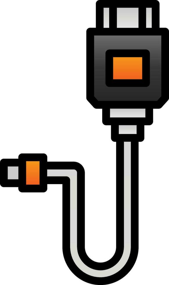 Hdmi cable Vector Icon Design
