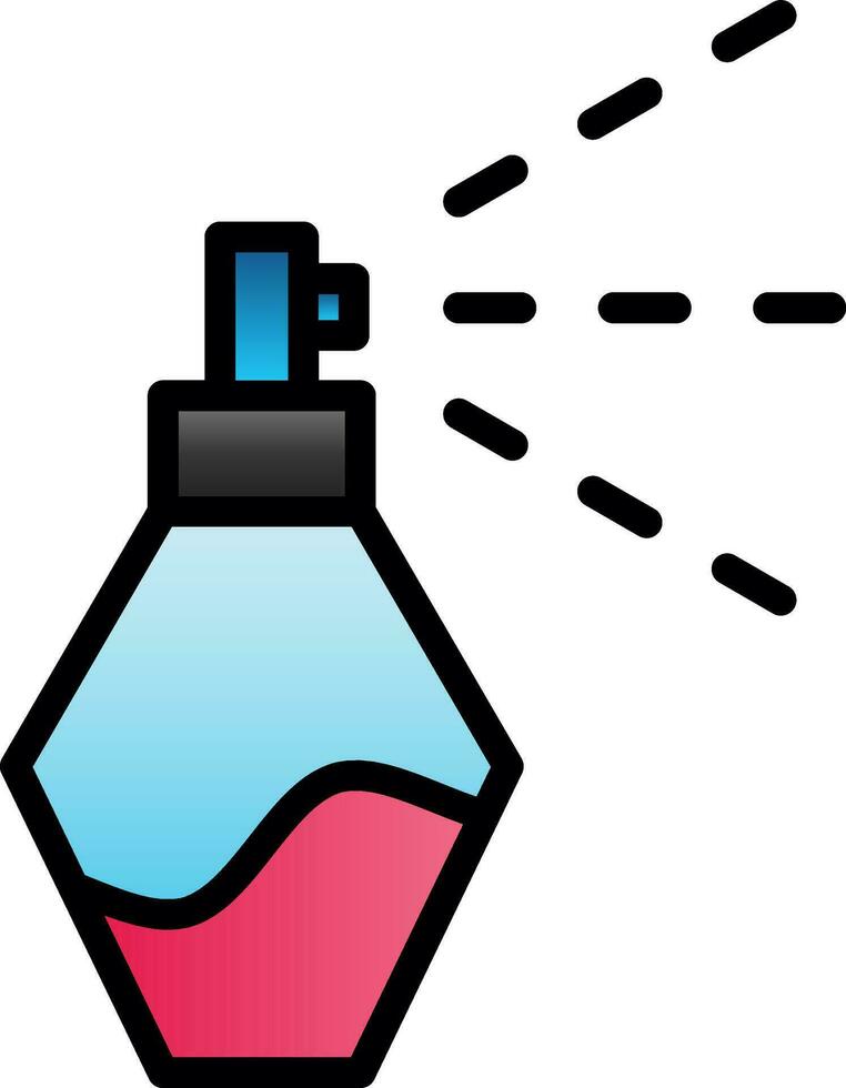 Perfume Bottle Vector Icon Design