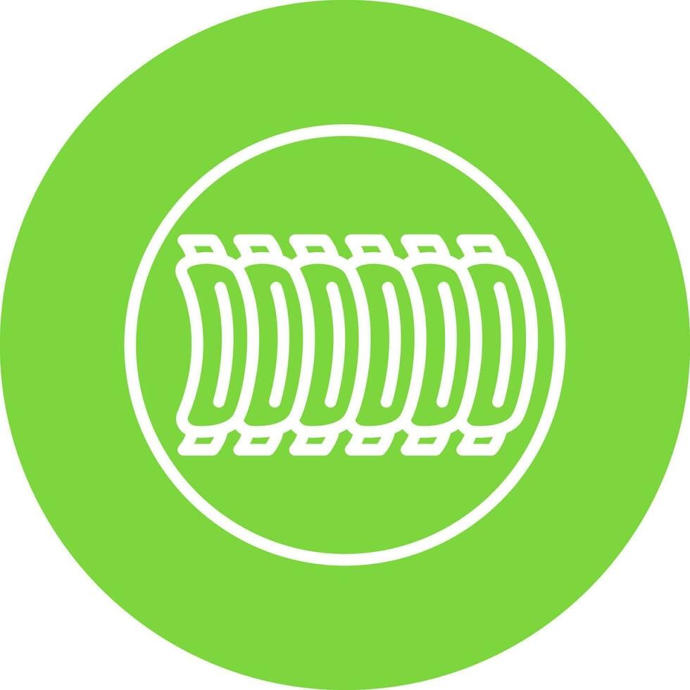 BBQ Ribs Vector Icon Design