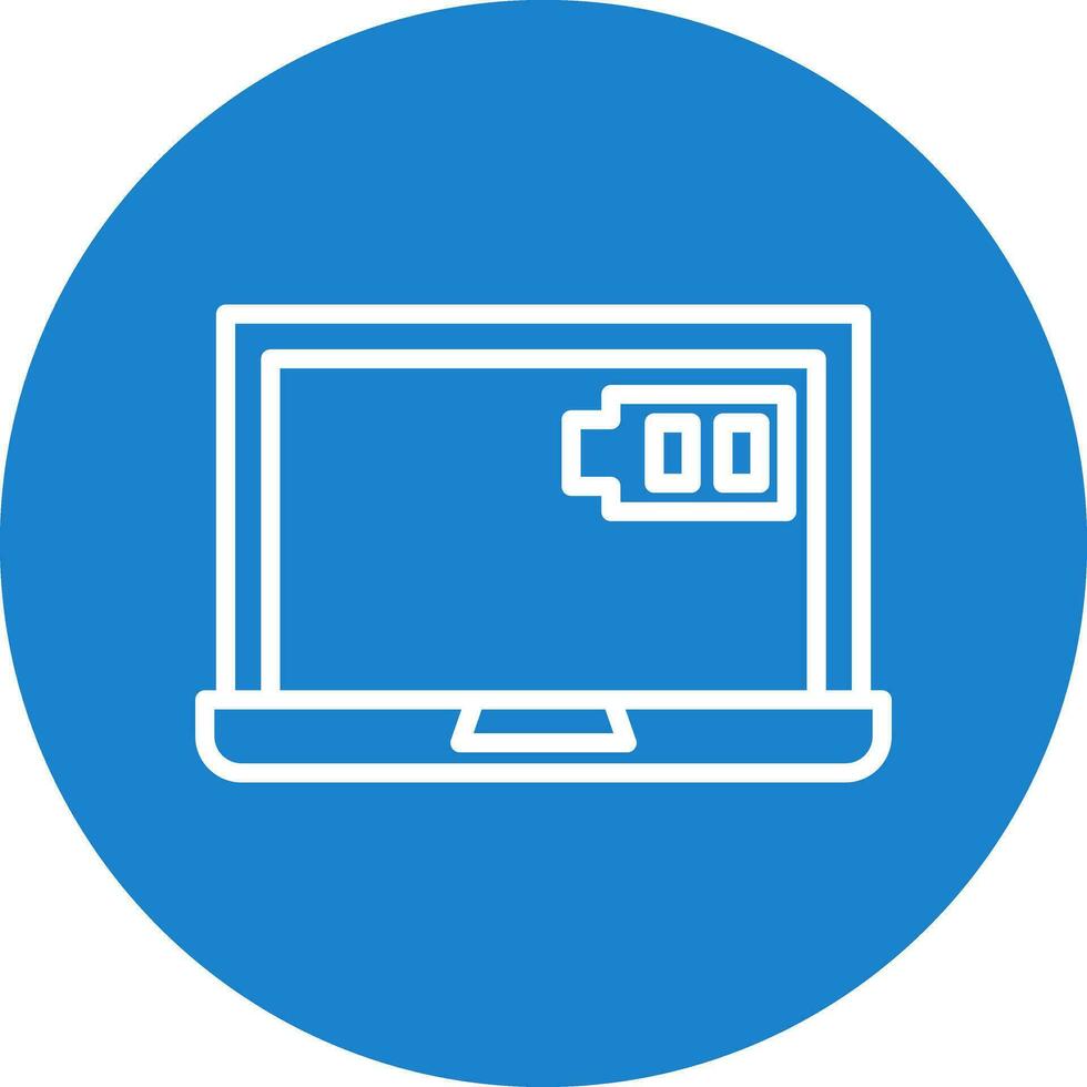 Laptop charging Vector Icon Design