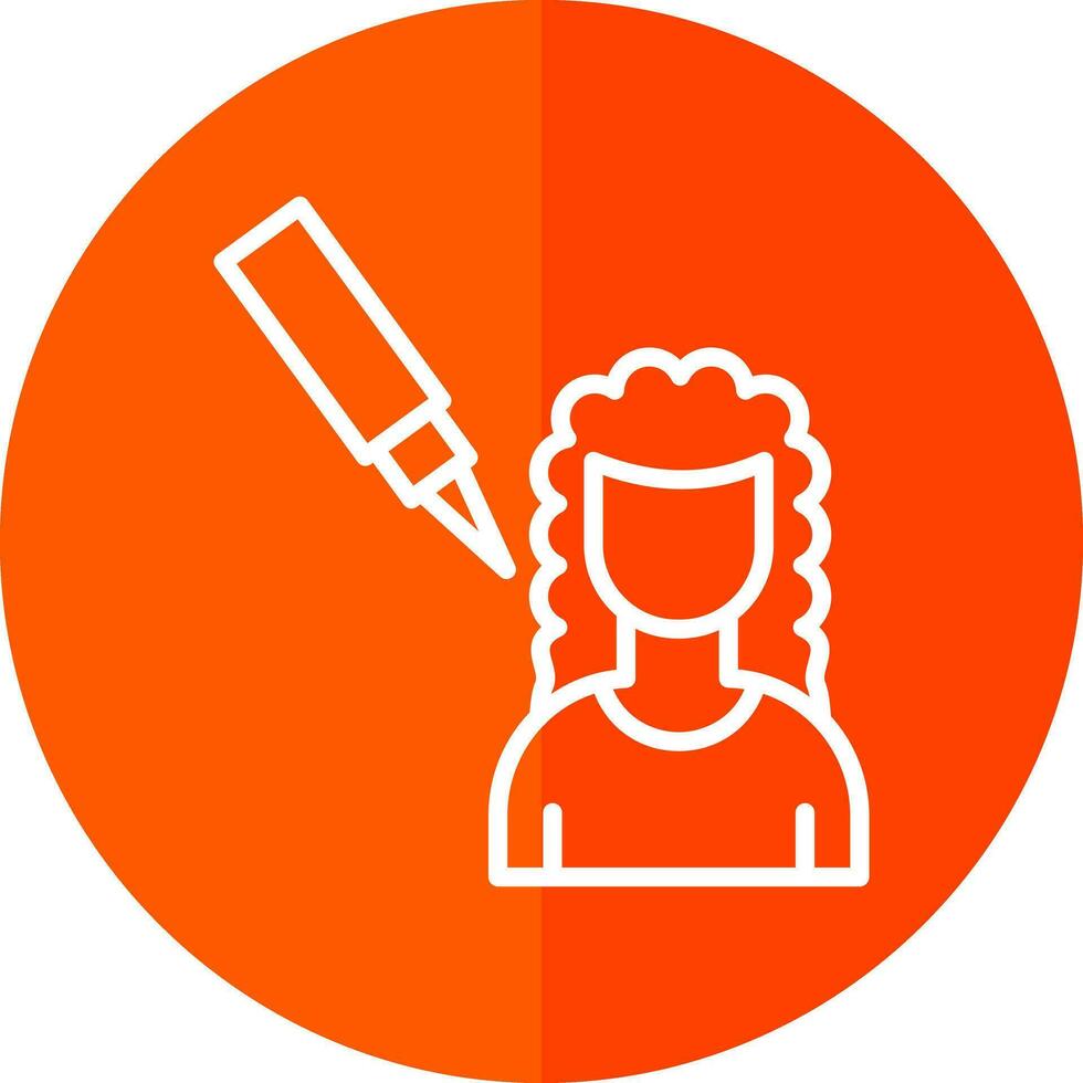 Scalp Treatment Vector Icon Design