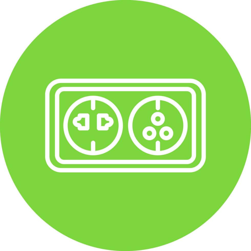 Wall socket Vector Icon Design