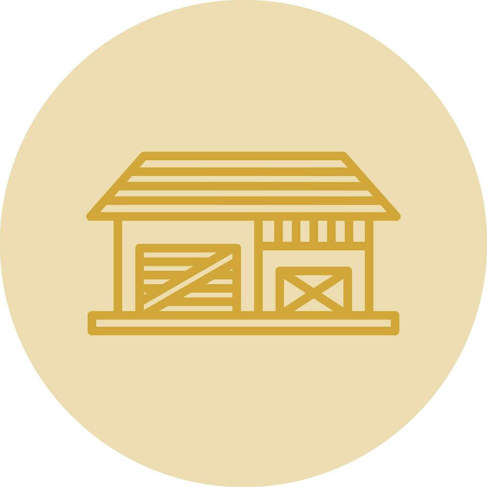 Shed Vector Icon Design