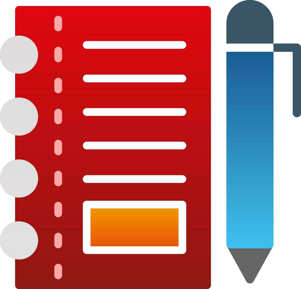 Notepad Vector Icon Design