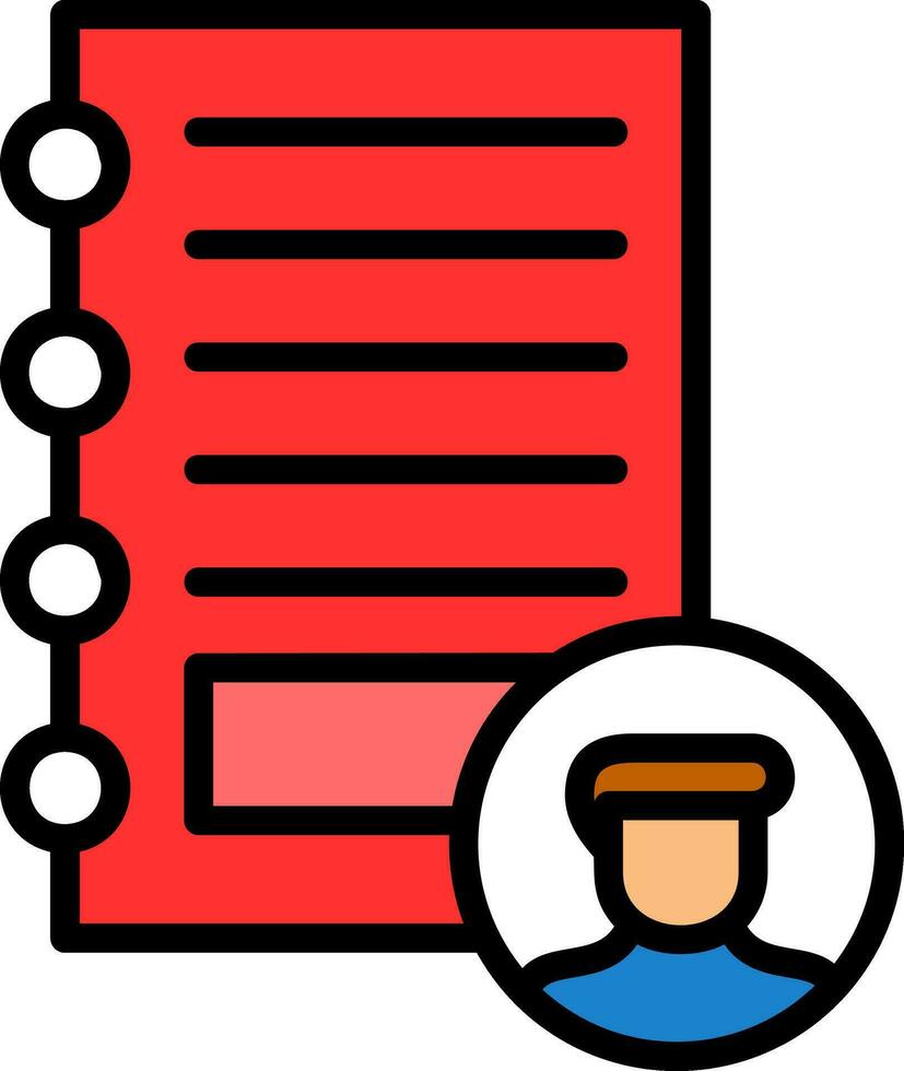 Notepad Vector Icon Design