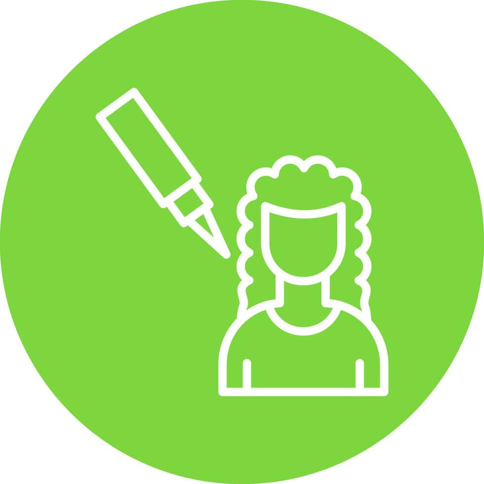 Scalp Treatment Vector Icon Design
