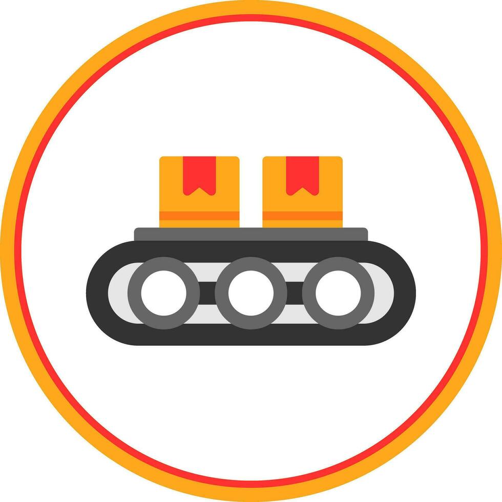 Conveyor belt Vector Icon Design
