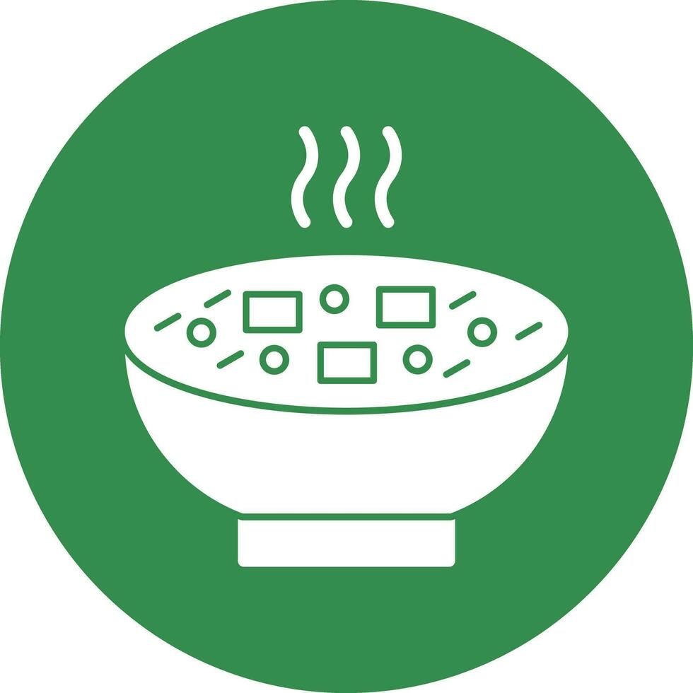 Miso Soup Vector Icon Design