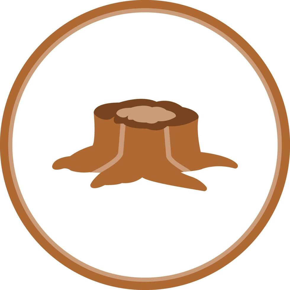 Stump Vector Icon Design