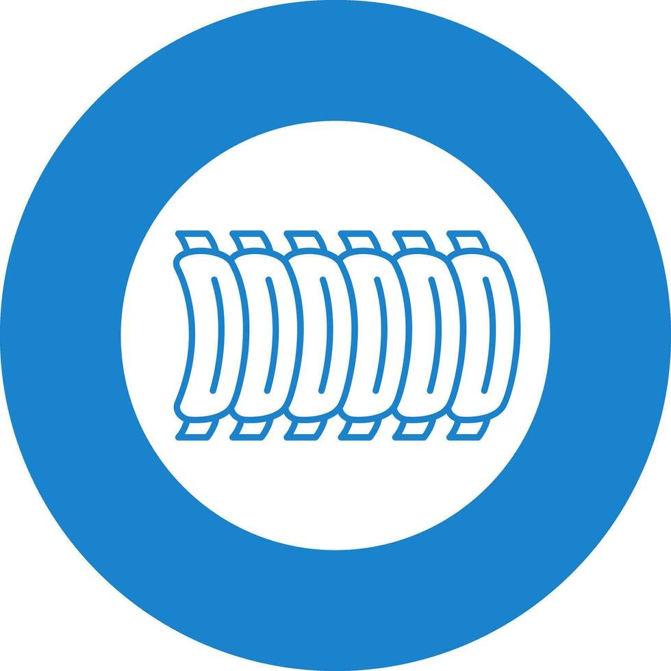 BBQ Ribs Vector Icon Design