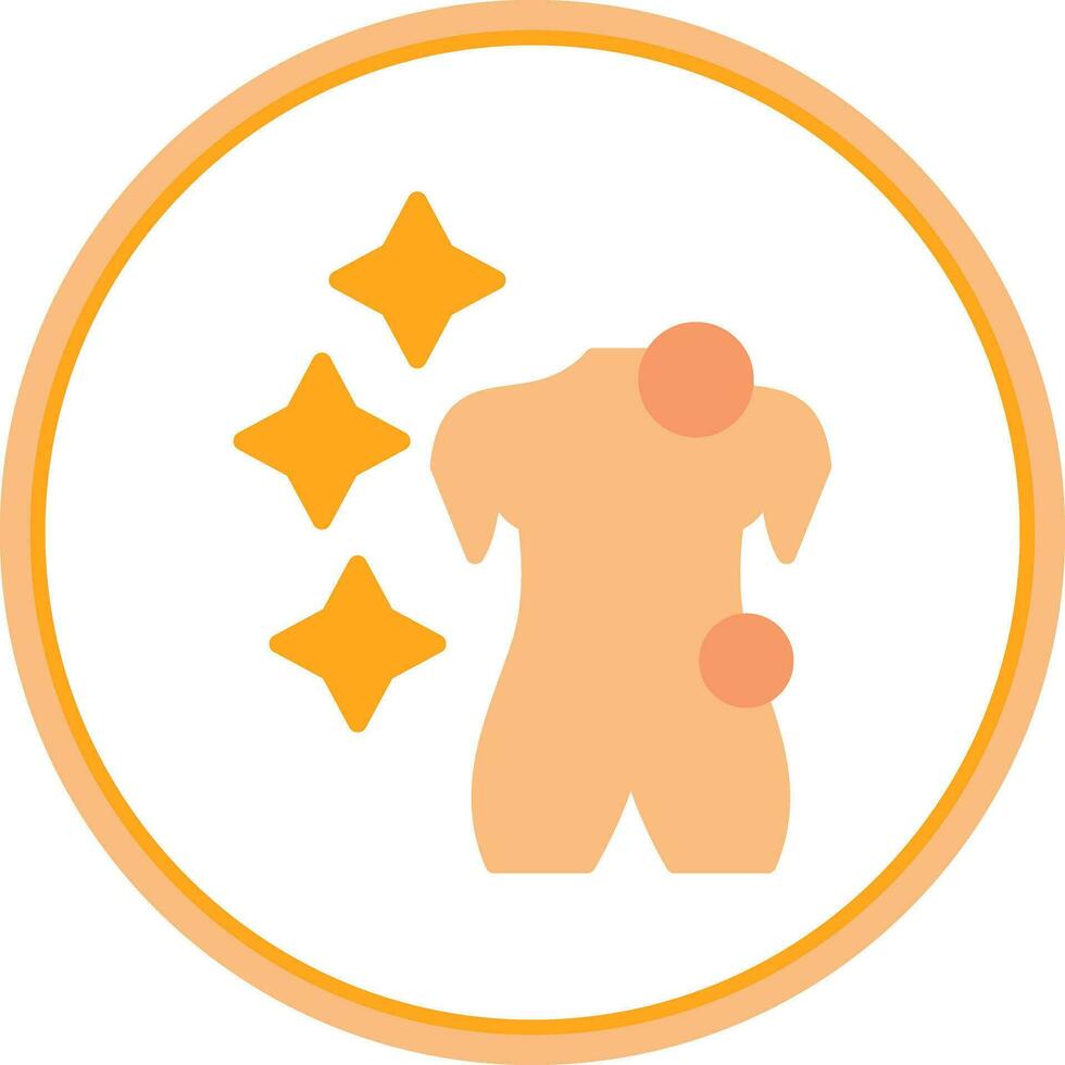 Body Glitter Vector Icon Design