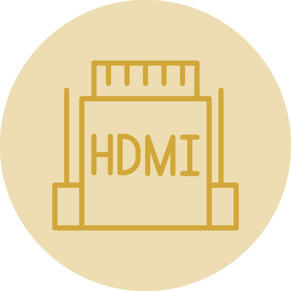 hdmi vector icono diseño