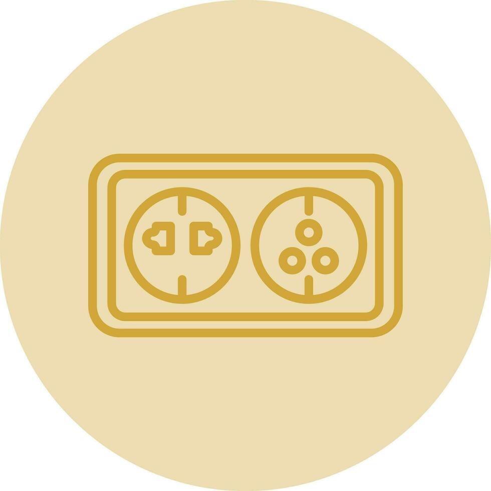 Wall socket Vector Icon Design