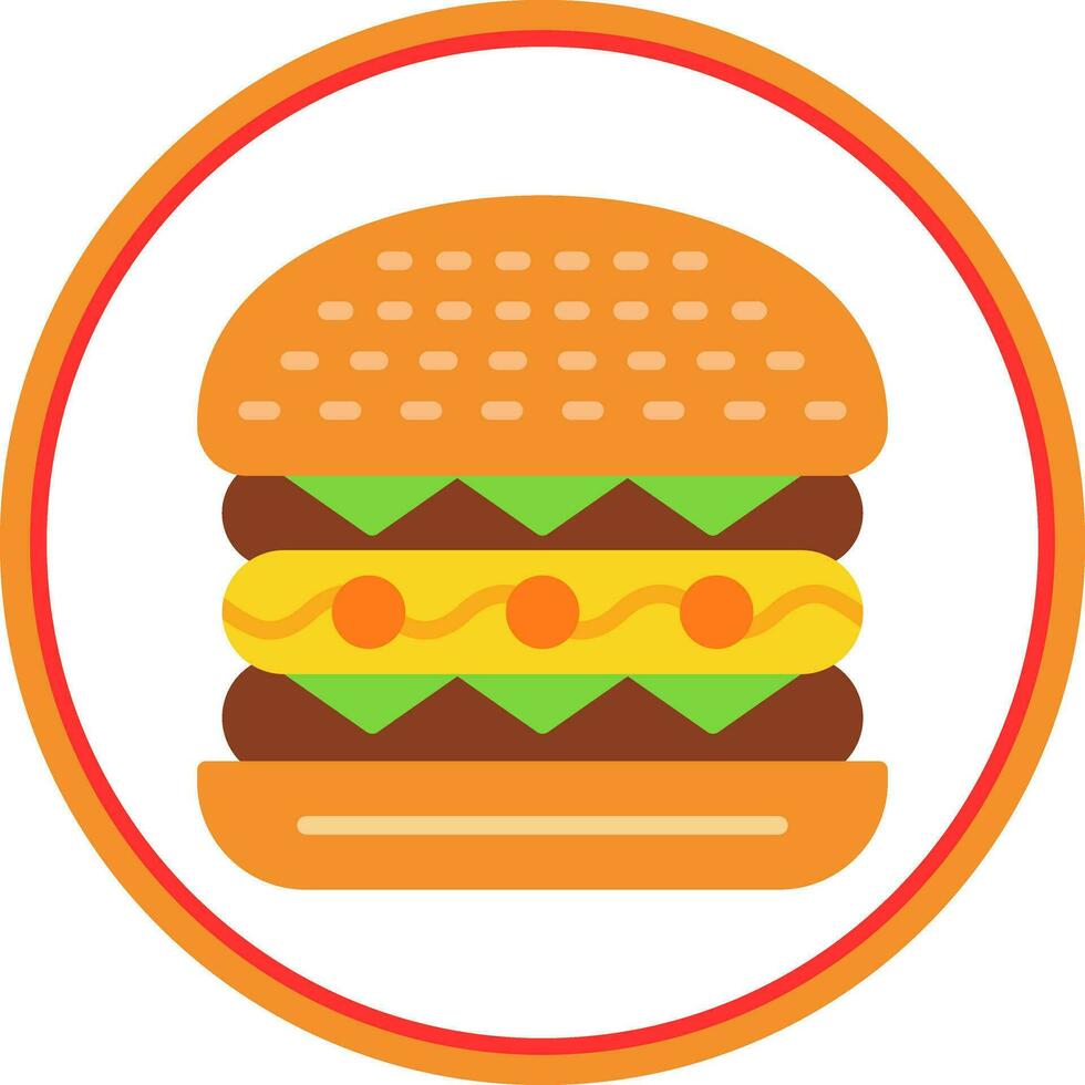 Cesar Burger Vector Icon Design