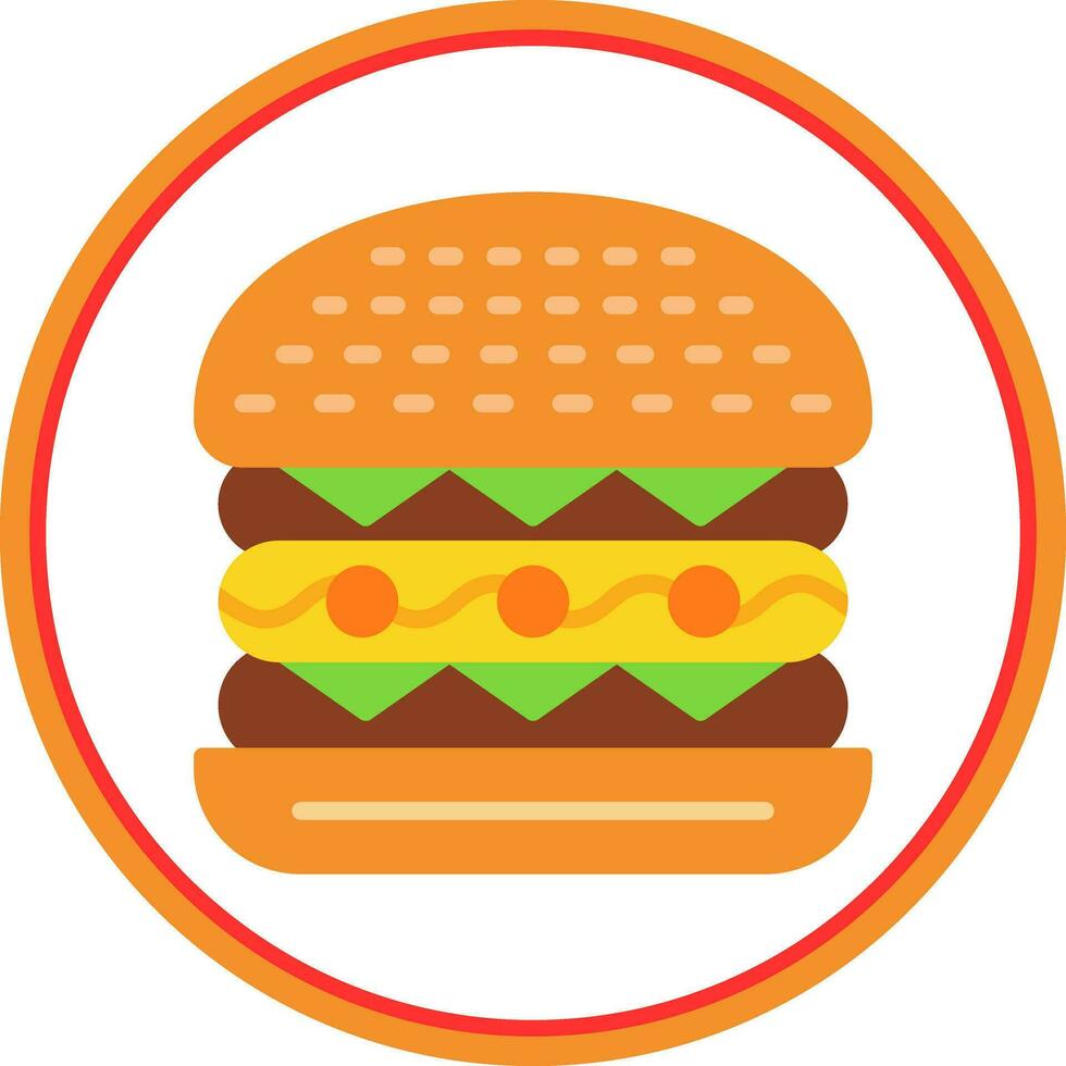 Cesar Burger Vector Icon Design