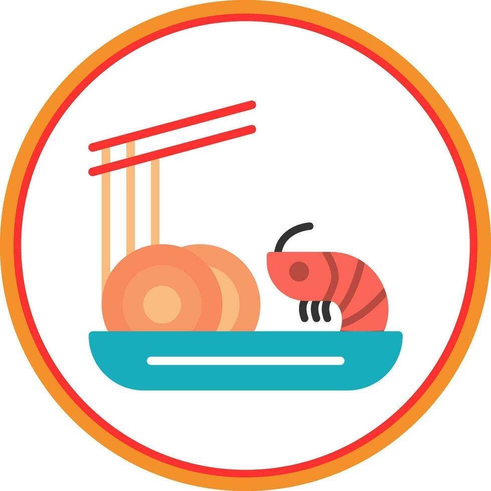 Pad Thai Vector Icon Design