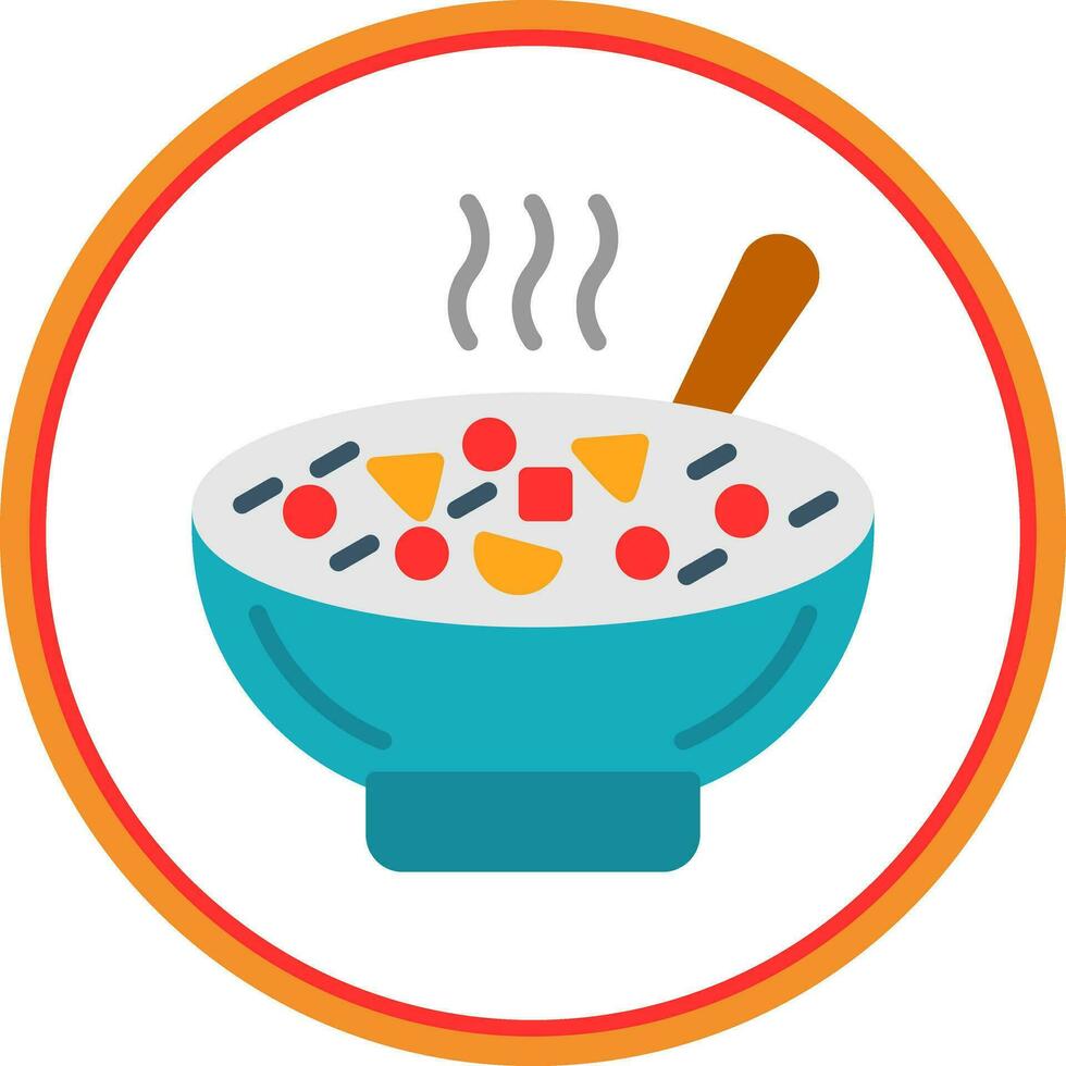Minestrone Soup Vector Icon Design