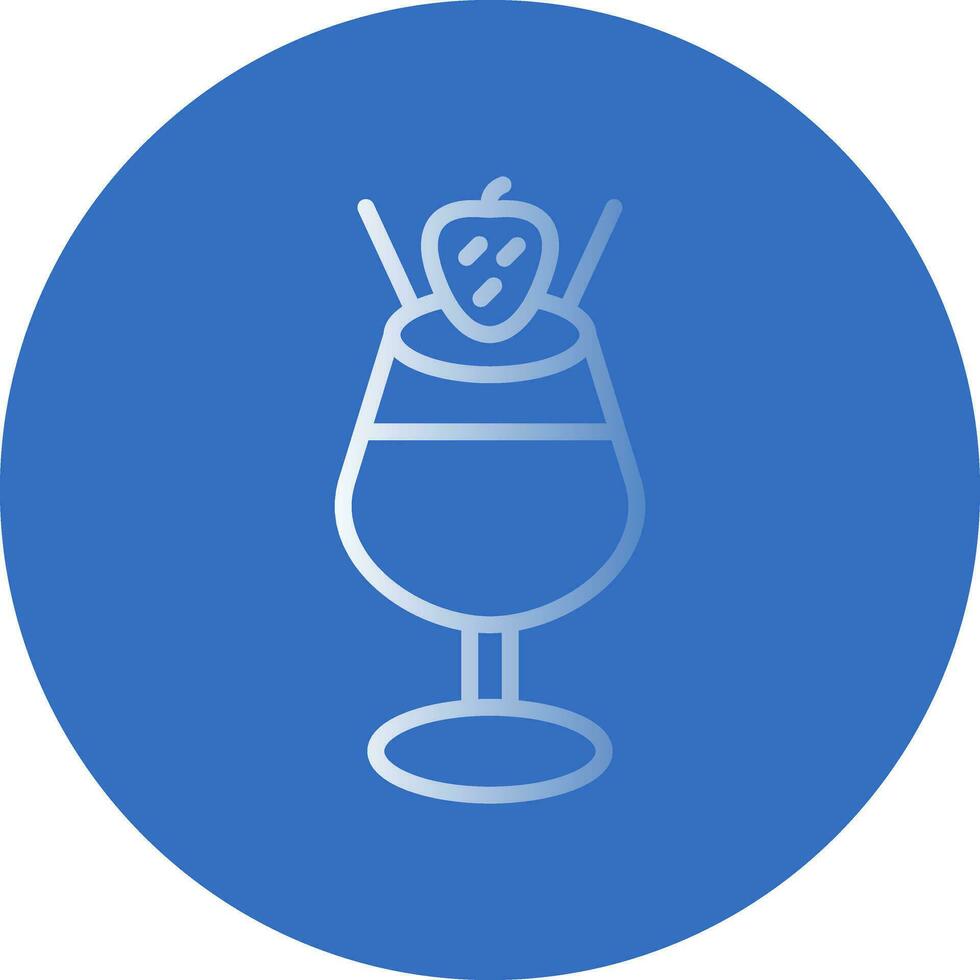 Chocolate Mousse Vector Icon Design